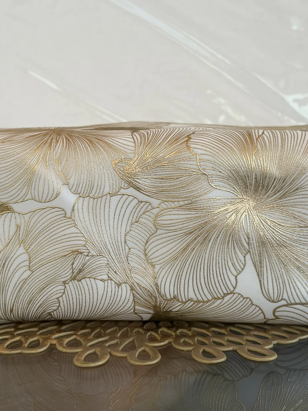 Estee Lauder Gold Logo Cosmetic Pouch